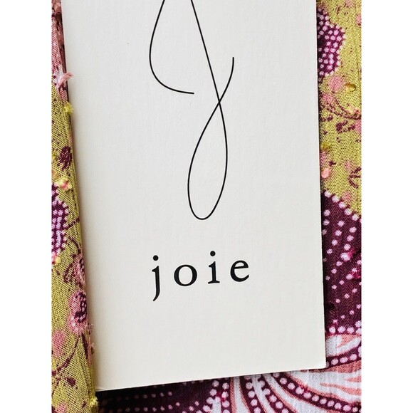 F. Joie Tank Top S Floral Multicolor Blouse Sleeveless High Neck NWT - Picture 6 of 6